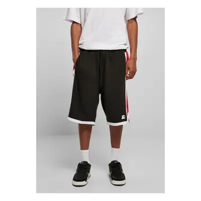 Men's Starter Black Label Shorts - Black/Red/White