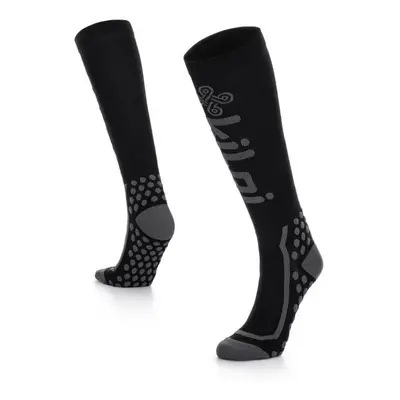 Unisex running knee-high socks Kilpi COMPRESS-U black