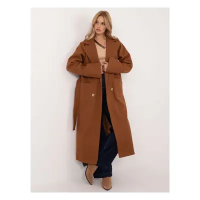 Light brown long elegant coat