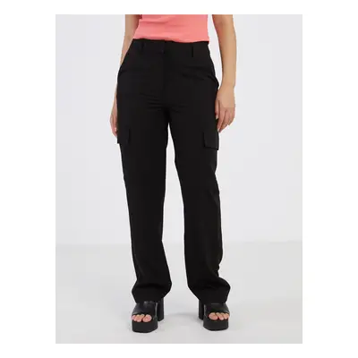 Black women's trousers with pockets VERO MODA Zelda - Women