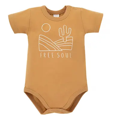 Pinokio Kids's Free Soul Shortsleeve Buttoned Bodysuit