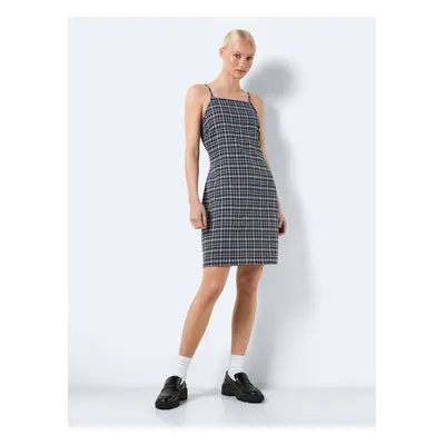 Dark gray ladies plaid dress Noisy May Erik - Ladies