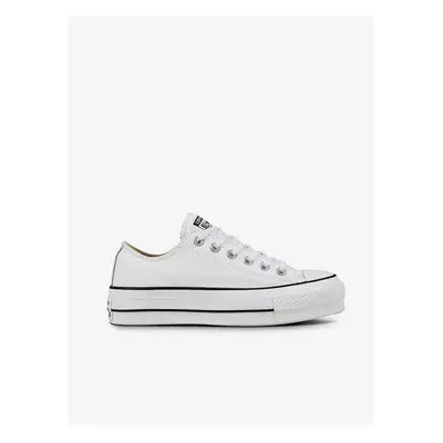 White women's leather platform sneakers Converse - Women