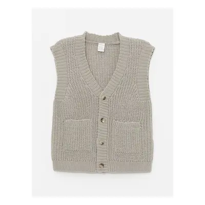 LC Waikiki V Neck Baby Boy Knitwear Vest