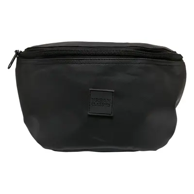 Coated basic waist bag black