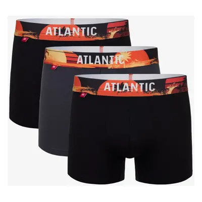 Men's Sport Boxers ATLANTIC 3Pack - grey/black