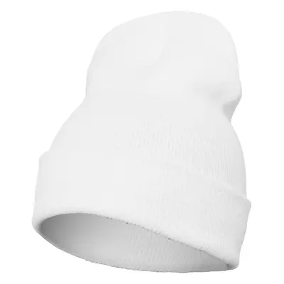 Long heavyweight cap white