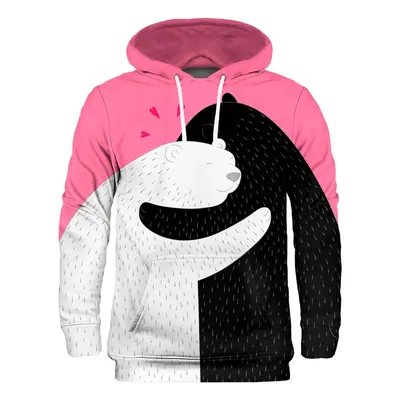 Mr. GUGU & Miss GO Unisex's Hoodie H-K2381 Pink/Black/White