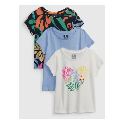 GAP Kids T-shirts organic, 3pcs - Girls