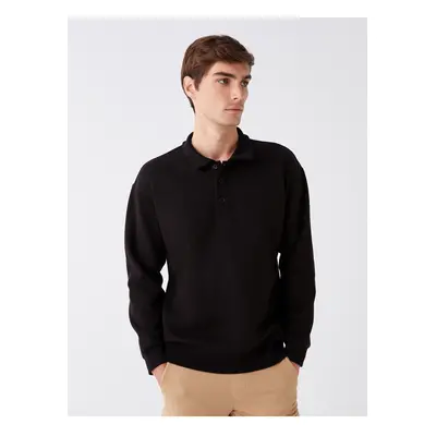 LC Waikiki Polo Neck Long Sleeve Men's Sweatshirt