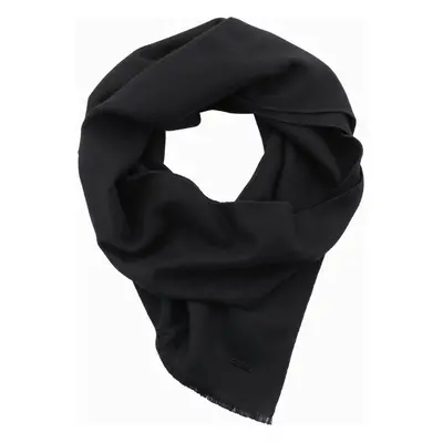 Ombre Monochrome men's scarf with tassels - black