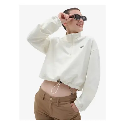 Creamy Womens Crop Top Sweatshirt VANS - Women