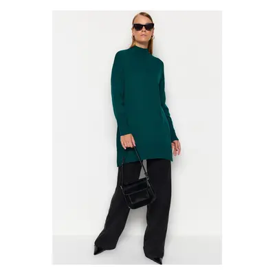 Trendyol Dark Green High Neck Knitwear Sweater