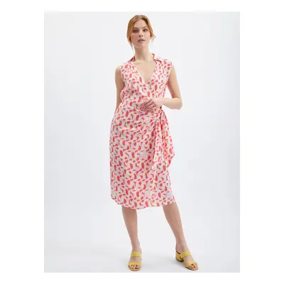 Orsay Pink Ladies Patterned Dress - Women