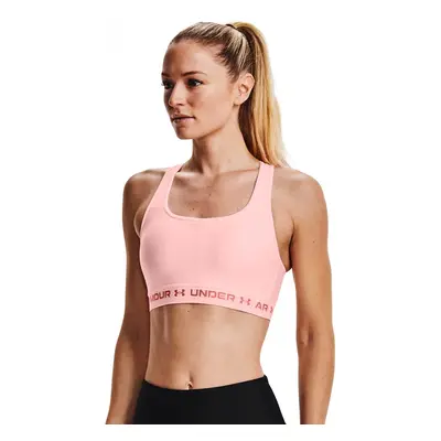 Women's bra Under Armour Crossback Mid Bra pink