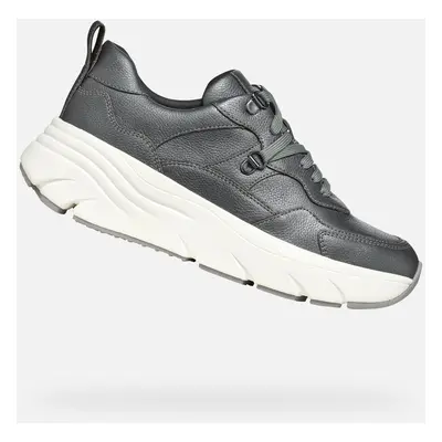 Dark grey women's sneakers Geox Diamanta - Women's