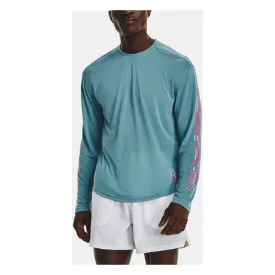 Under Armour T-Shirt UA RUN ANYWHERE BREEZE LS -BLU - Men