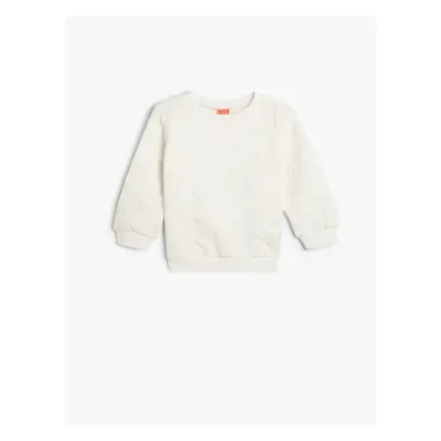 Koton Basic Textured Sweatshirt Crew Neck Long Sleeve