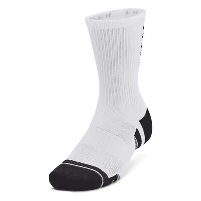 UA Perf Tech Nov 3pk Crew-WHT