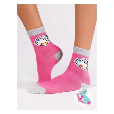 Yoclub Kids's Girls' Socks Art 3-Pack SKA-0157G-A700