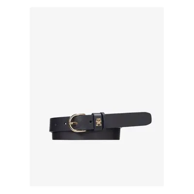 Dark blue women's leather belt Tommy Hilfiger - Women's