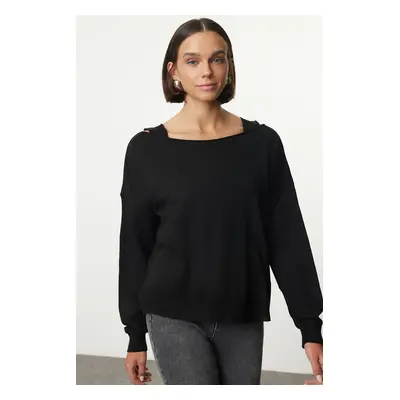 Trendyol Black Sweater-Blouse Two Piece Set Knitwear Sweater