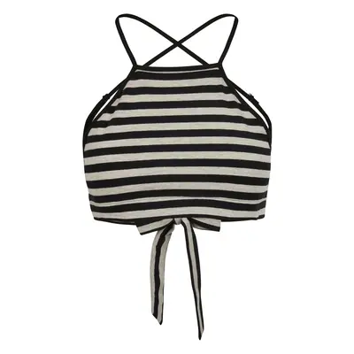 Women's triangle top black/grey