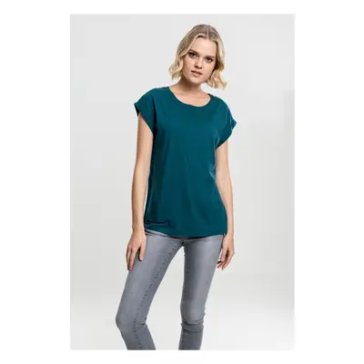 Women's T-shirt with extended shoulder