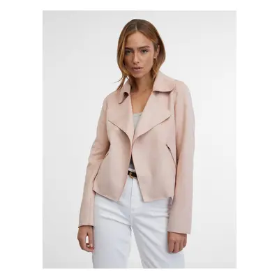 Orsay Light Pink Women's Suede Jacket - Women