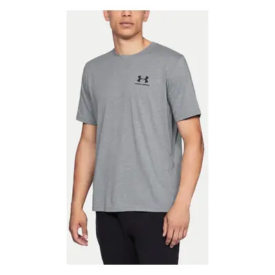 Men's T-Shirt Under Armour Sportstyle Left Chest SS Grey