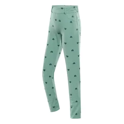 Children's cotton pants nax NAX LONGO aloe green