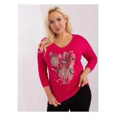 Blouse-RV-BZ-9068.21P-fuchsia