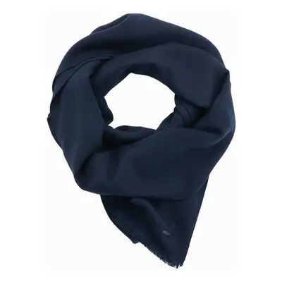 Ombre Monochrome men's scarf with tassels - navy blue