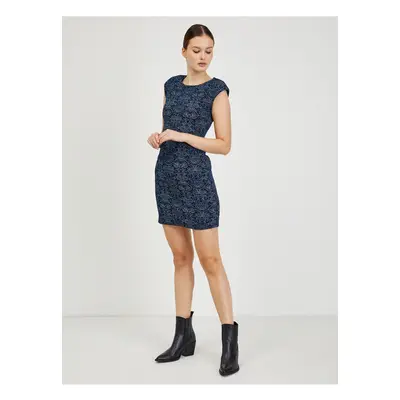 Dark blue Women's Patterned Sheath Dress ORSAY - Women