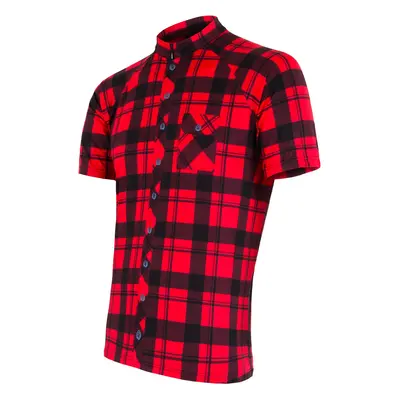 Men's Jersey Sensor Cyklo Square Red