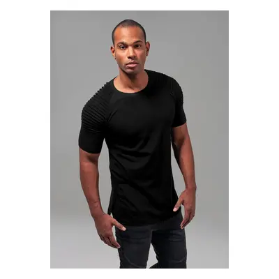 Pleat Raglan Tee Black