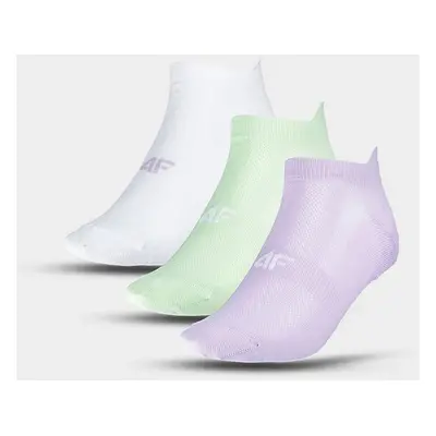 Women's Sports Socks Under the Ankle (3Pack) 4F - Multicolor