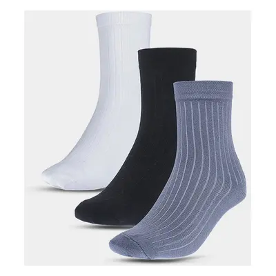 Children's Casual Socks Above the Ankle with Organic Cotton (3Pack) 4F - Multicolored