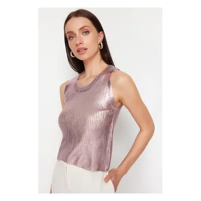 Trendyol Dusty Rose Gold Knitted Thin Blouse