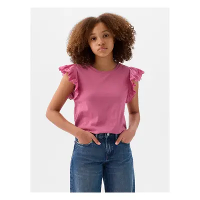 GAP Kids T-shirt with ruffles - Girls