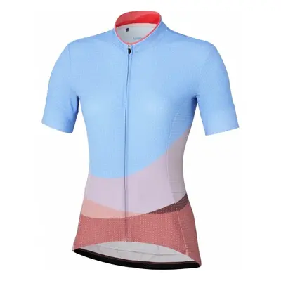 Women's cycling jersey Shimano Sumire Jersey Blue/Orange