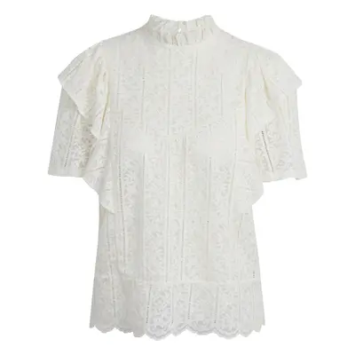 Orsay White Ladies Lace Blouse - Women