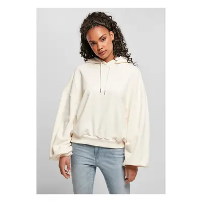 Women's Organic Oversized Terry Cloth Hooded Whitesand