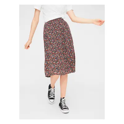 Red-blue floral skirt Pieces Mirabelle - Women