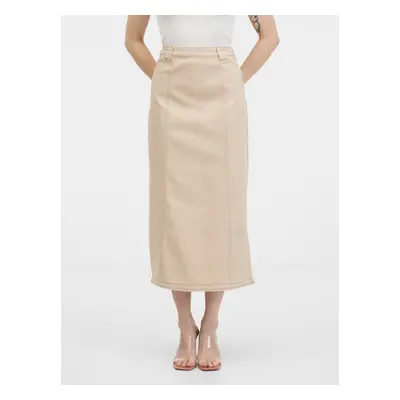 Orsay Beige women's denim skirt - Women's