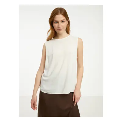 Creamy women's blouse CAMAIEU - Ladies