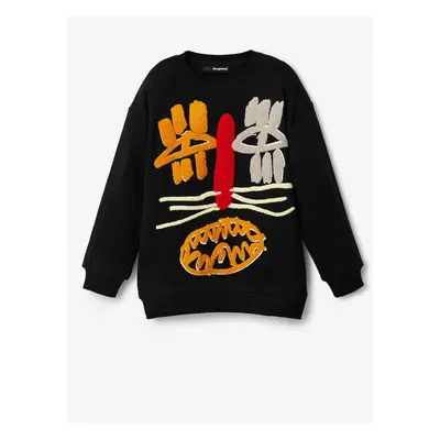 Black Boys Patterned Sweatshirt Desigual Mapue - Boys