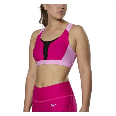 Women's bra Mizuno High Support Bra Pink Peacock