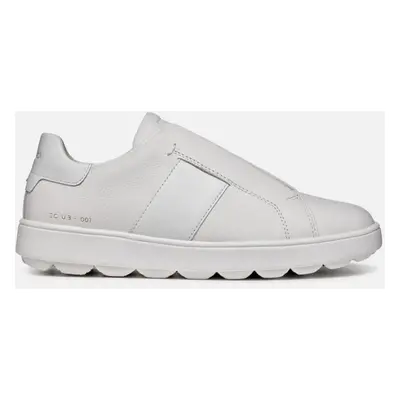 White women's sneakers Geox Spherica Ecub-1 - Women's