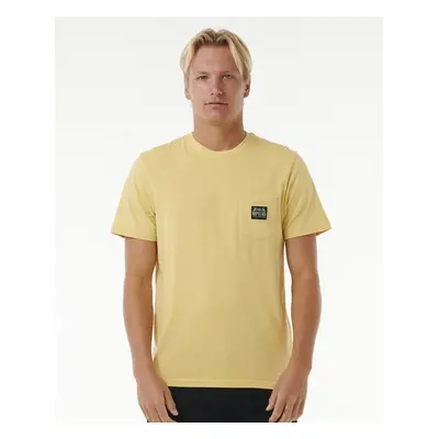 Rip Curl HORIZON BADGE SS TEE Straw T-shirt